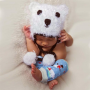 Bonnet en crochet Ours Polaire Huggalugs