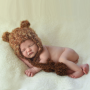 Bonnet en crochet Ours Brun Huggalugs