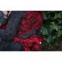 Ring Sling Yaro Magnetic Contra Red Black Hemp Wool