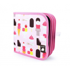Cahier à craies Ice Cream Jaq Jaq Bird 8 pages réutilisables