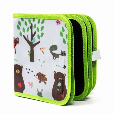 Cahier à craies Forest Jaq Jaq Bird 8 pages réutilisables