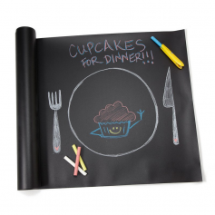 Ardoise géante réutilisable noire Jaq Jaq Bird + 4 craies ButterStix