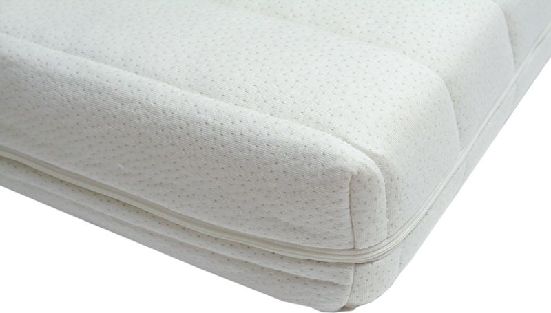 Tinéo Materasso Thermo Confort 60x120x10 Cm In Poliuretano Con Fibra Coolmax®, Prodotto In Francia