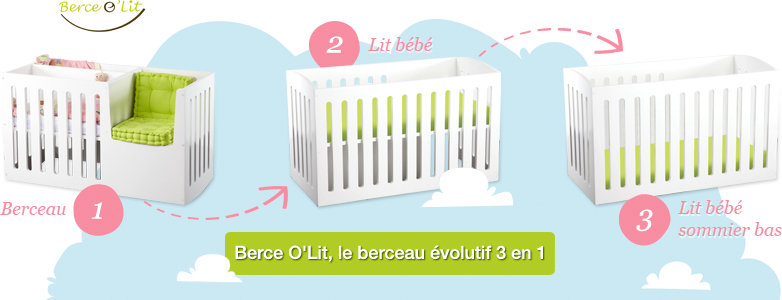 Berceau évolutif Berce O Lit